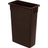 TrimLine Rectangle Waste Container Trash Can 23 Gallon - Dark Brown