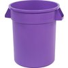 Bronco Round Waste Bin Food Container 20 Gallon - Purple