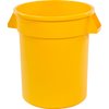 Bronco Round Waste Bin Food Container 20 Gallon - Yellow