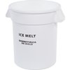 Bronco Round ICE MELT Container 10 Gallon - Ice Melt - White