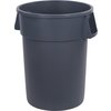 Bronco Round Waste Bin Trash Container 44 Gallon - Gray