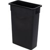 TrimLine Rectangle Waste Container Trash Can 23 Gallon - Black