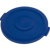 Bronco Round Waste Bin Food Container Lid 20 Gallon - Blue