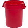 Bronco Round Waste Bin Food Container 20 Gallon - Red