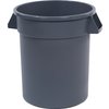 Bronco Round Waste Bin Food Container 20 Gallon - Gray