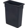 TrimLine Rectangle Waste Container Trash Can 15 Gallon - Gray