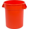 Bronco Round Waste Bin Food Container 20 Gallon - Orange