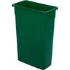 TrimLine Rectangle Waste Container Trash Can 23 Gallon - Green