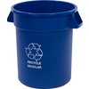 Bronco Round RECYCLE Container 20 Gallon - Blue