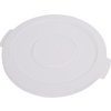 Bronco Round Waste Bin Food Container Lid 20 Gallon - White