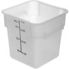 StorPlus Polyethylene Square Food Storage Container 4 qt - White