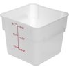 StorPlus Polyethylene Square Food Storage Container 6 qt - White