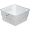 StorPlus Polyethylene Square Food Storage Container 2 qt - White
