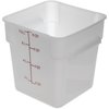 StorPlus Polyethylene Square Food Storage Container 8 qt - White