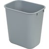 Rectangle Office Wastebasket Trash Can 28 Quart - Gray