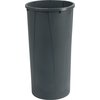 Centurian Round Tall Waste Container Trash Can 22 Gallon - Gray