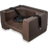 Booster Seat w/ Safety Strap - Brown