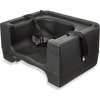 Booster Seat w/ Safety Strap - Black