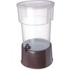Round Dispenser w/Base 5 gal - Brown