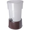 Round Dispenser w/Base 5 gal - Brown