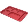 Tray 6 Compartment Right Hand 14.5 x 10 - Red