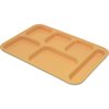 Tray 6 Compartment Right Hand 14.5 x 10 - Bright Yellow