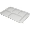 Tray 6 Compartment Right Hand 14.5 x 10 - White