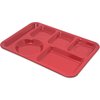Left-Hand Heavy Weight 6-Compartment Tray - Red