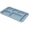 Right Hand 6-Compartment Melamine Tray, 15 x 9 - Slate Blue