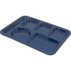 Left-Hand Heavy Weight 6-Compartment Tray - Dark Blue
