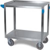 2 Shelf Stainless Steel Utility Cart 700 lb Capacity 21W x 33L - Stainless Steel