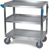 3 Shelf Stainless Steel Utility Cart 700 lb Capacity 21 W x  33L - Stainless Steel