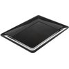 Designer Displayware Wide Rim Rectangle Platter 17 x 13 - Black