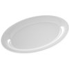 Designer Displayware Wide Rim Oval Platter 17 x 13 - White