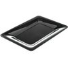 Designer Displayware Wide Rim Rectangle Platter 14 x 10 - Black