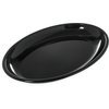 Designer Displayware 4 qt Oval Platter 19-3/16 x 13-3/4 - Black