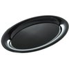 Designer Displayware Wide Rim Oval Platter 21 x 15 - Black