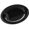 Designer Displayware Wide Rim Round Platter 15 - Black