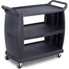 Large Bussing and Transport Cart 42 x 23 - Black