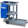 Short Platform Janitorial Cart - Gray