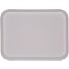 Glasteel Solid Rectangular Tray 13.75 x 10.6 - Smoke Gray