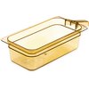 StorPlus Food Pan HH With 1 Handle 4 DP 1/3 Size - Amber