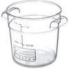 StorPlus Polycarbonate Round Food Storage Container 1 qt - Clear