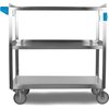 3 Shelf Stainless Steel Utility Cart 500 lb Capacity 21W x 35L - Stainless Steel
