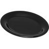 Durus Melamine Oval Platter Tray 9.5 x 7.25 - Black
