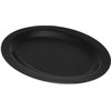 Polycarbonate Oval Platter Tray 12 x 9 - Black