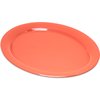 Durus Melamine Oval Platter Tray 13.5 x 10.5 - Sunset Orange