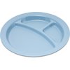 Polycarbonate Narrow Rim 3-Compartment Plate 9 - Slate Blue