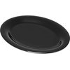 Durus Melamine Oval Platter Tray 12 x 9 - Black