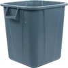 Bronco Square Waste Bin Trash Container 28 Gallon - Gray